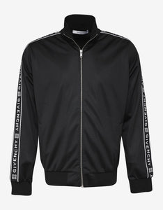 Black 4G Logo Band Zip Track Jacket – bandofg5jlierstyle.com